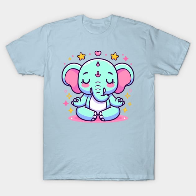 Elephant Yoga instructor T-Shirt by Japanese Fever